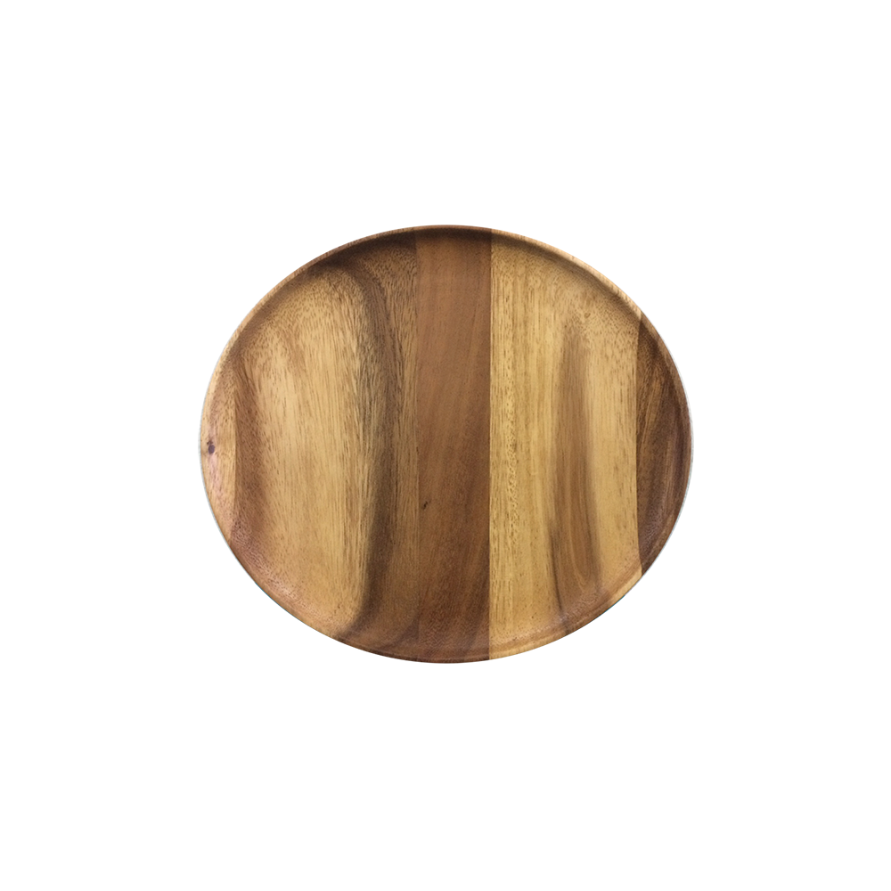 Round Wooden Serving Tray - Maju Emas Kitchenware Sdn Bhd